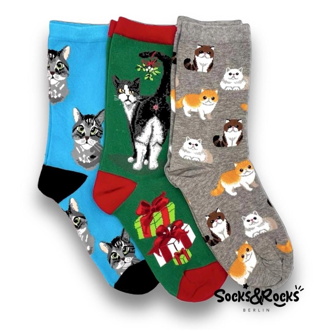 thumbnail image 2 of Aazon.co: Zart Funny Cat Gifts For Cat Lovers Cat Lover Gifts For Woen, Crazy Cat Socks 2 of 13