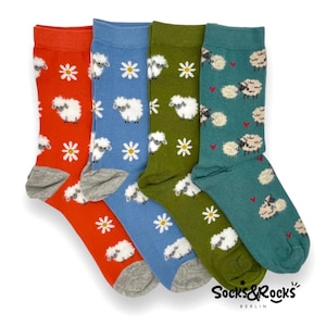 Sheep Socks | Funny Socks | Cute Socks| Colorful socks | Motif socks | Themed socks | Animal Socks | Socks gift | Farmer gift | Farm Animal
