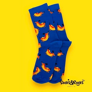 Sausage dog socks | Dachshund socken | Dogs Socks | Sausage Dog gifts |Gift for dog lovers | Dog print unisex socks | funny socks | cat sock