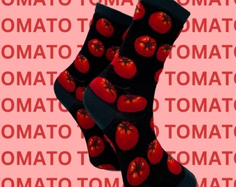 Chaussettes Tomate | Chaussettes végétales | chaussettes de jardinage | cadeau pour jardiniers | Chaussettes italiennes tomates | cadeau pour les végétaliens