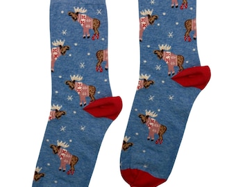 Reindeer Christmas Socks Box