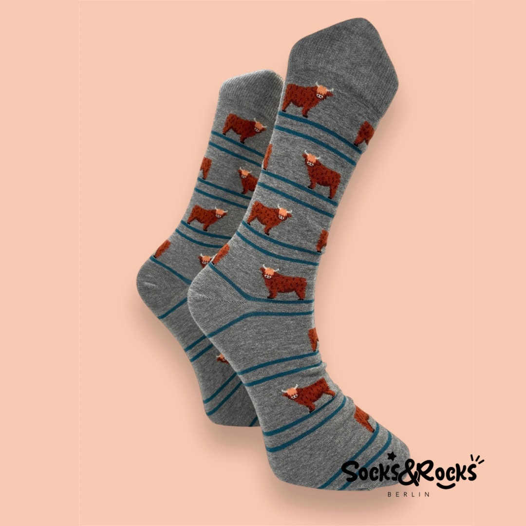 Caja Regalo Con 5 Pares De Calcetines De Cabra - Talla UK 4-7, Algodón Suave Para Amantes De Animales