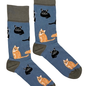 Blauwe kattensokken
