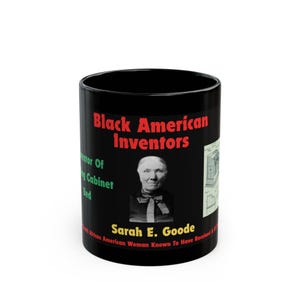 Celebratory Black Mug - Black American Inventors Tribute, Perfect for Coffee Lovers, Educational Gift, Black History Month