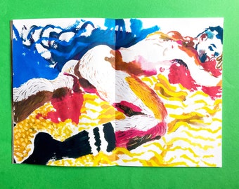 Socks - Matthew Robins drawings zine vol. 9 -  gay zine, queer zine, gay art, queer art, lgbtq art, figurative art, zines