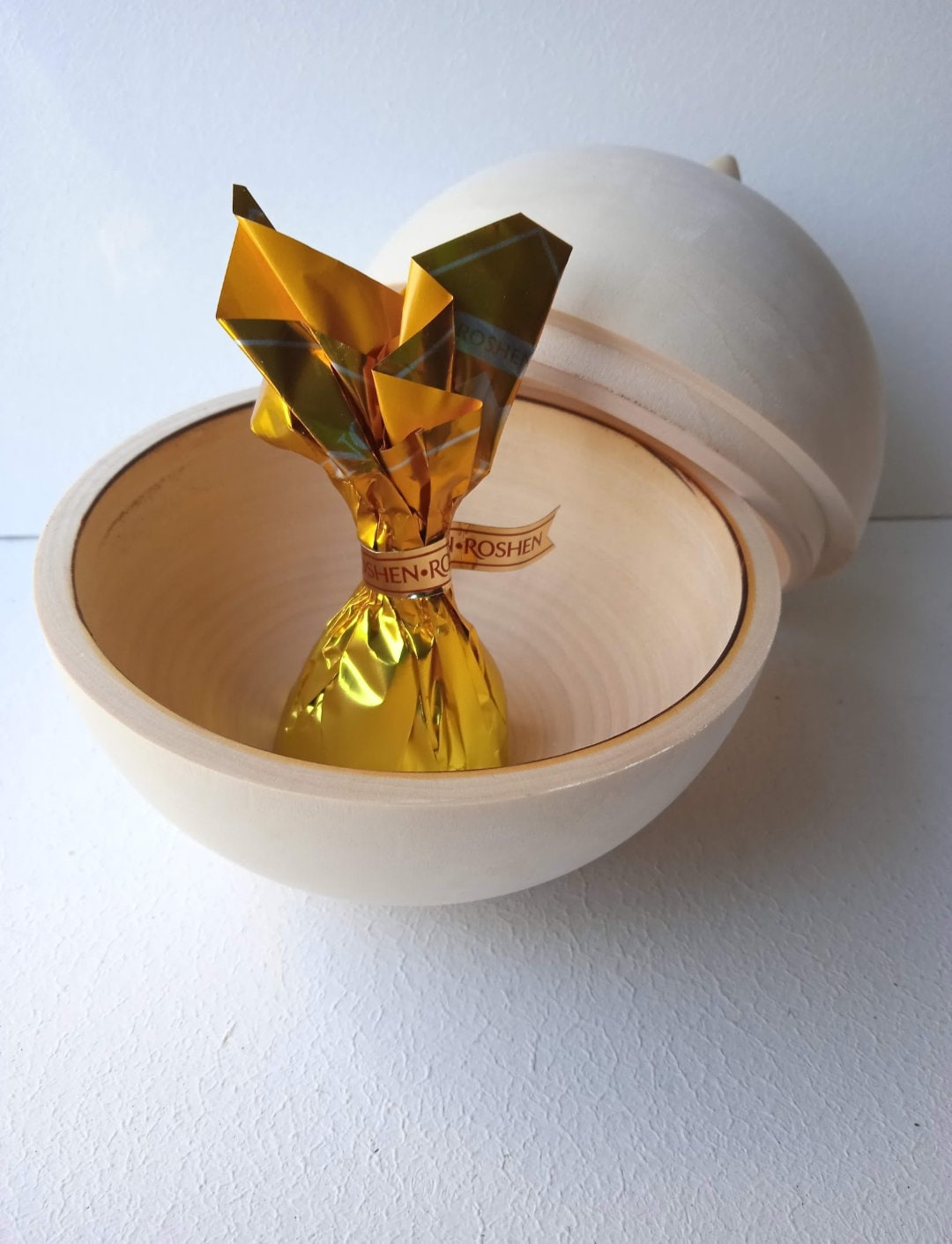 Hollow Wooden Ball Etsy Canada