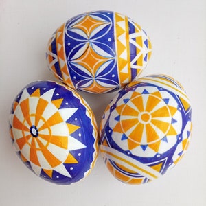 Pysanky Eggs Hand Paint Wooden Easter Eggs Ornaments Painted Easter Eggs in gift box Ostereier Bemalt Pysanky Ornament Ukrainian Souvenir