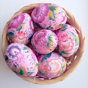 Ostern Ornamente Ukrainische Ostereier Pysanky Eier Handbemalte Dekorative Ostereier aus Holz im Freien Handgemachte Ostergeschenke