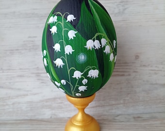 Easter Ornaments Ukrainian Easter Eggs Pysanka Egg Hand painted Wooden Egg Ukrainian Souvenir Easter Decor outdoor Handmade Easter Gifts