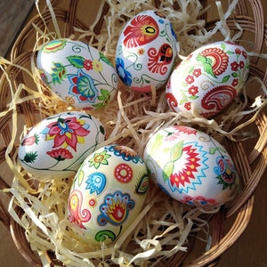 Easter Ornaments Hand Painted Wooden Eggs Ukrainian Easter Eggs Pysanky Ornaments Handmade Easter Gifts for Home Ukrainian Souvenir
