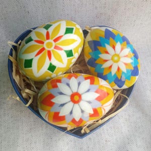 Hand painted Easter Eggs Ornaments Pysanky Eggs Painted Wooden Decorative Eggs Home Decor Easter Gifts Easter Decorations Ostereier Bemalt