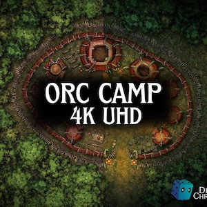 RPG BATTLEMAP ORC camp vtt
