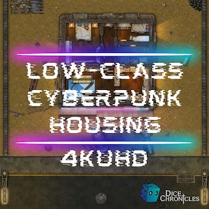 RPG BATTLEMAP CYBERPUNK Low-Class-Gehäuse