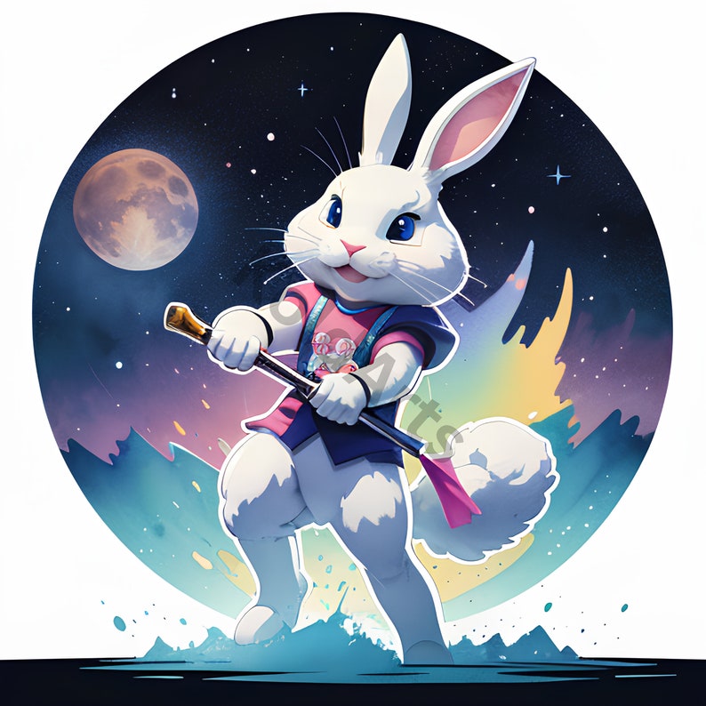 Watercolor Winter Snow Rabbit Clipart-35 Easter Bunny Dreams:premium ...