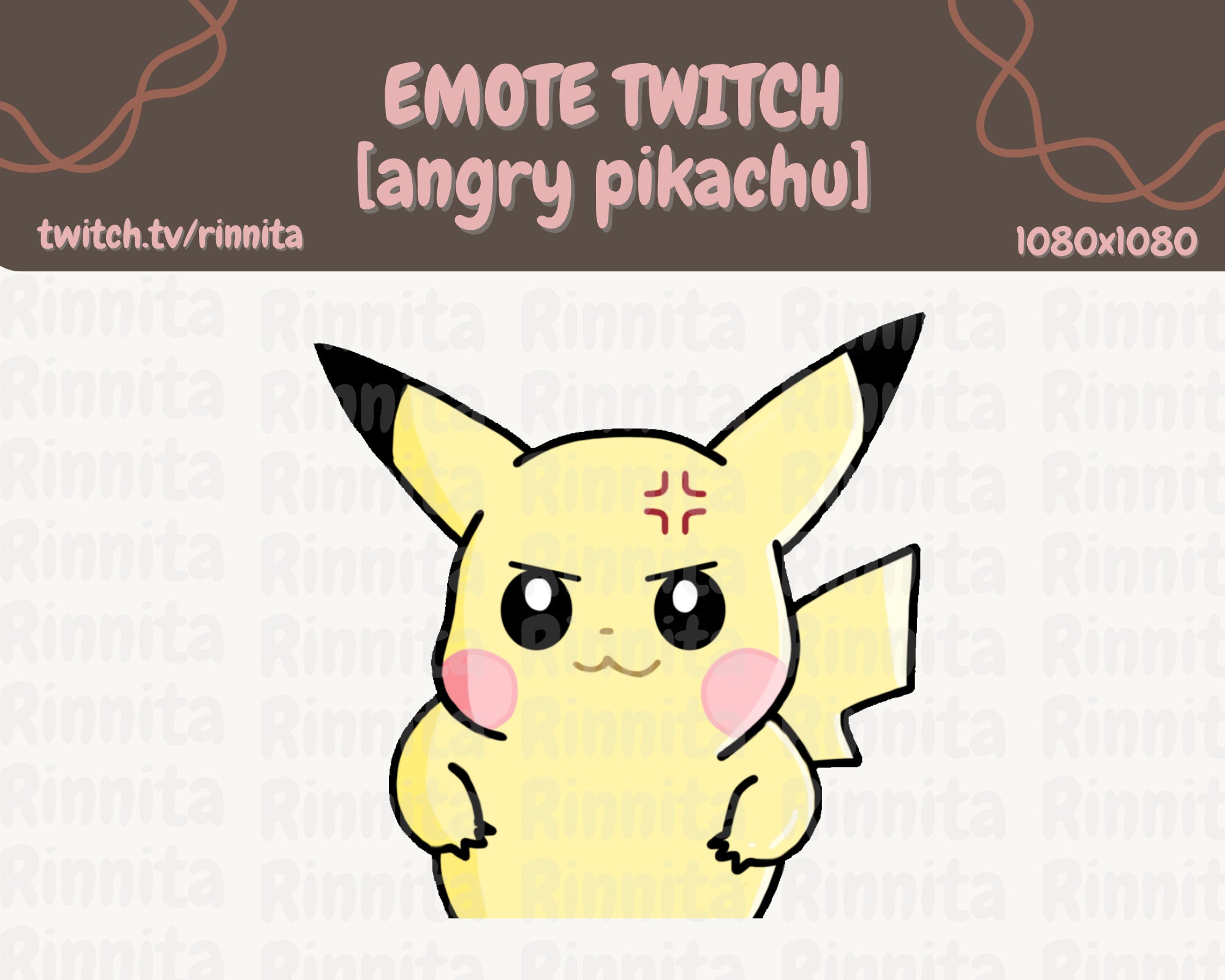 Pikachu Angry Face