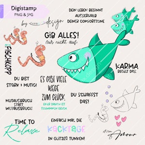 Digistamp maritim | druckbare Clipart Digistamp PNG Digipaper digitale Stempel für Karten, Poster maritim download lustige Clipart 300 DPI