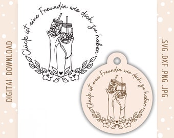 Laser file Best Friends | Friendship SVG DXF PNG Best Friends Friends Plotter file Laser Cut Best Friends Bestie Digital Download