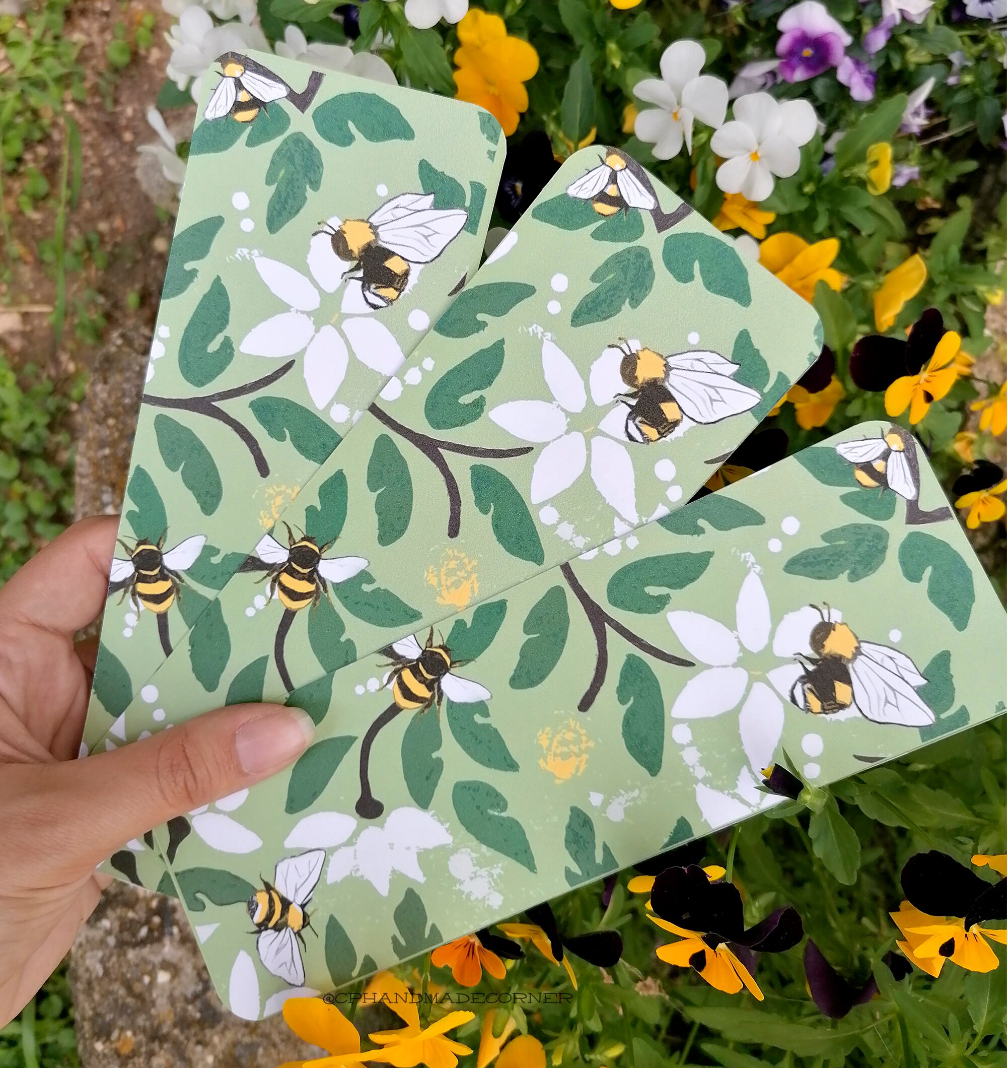 Big Bookmarks From Our Bumblebee Collection | Bee Stationery ...