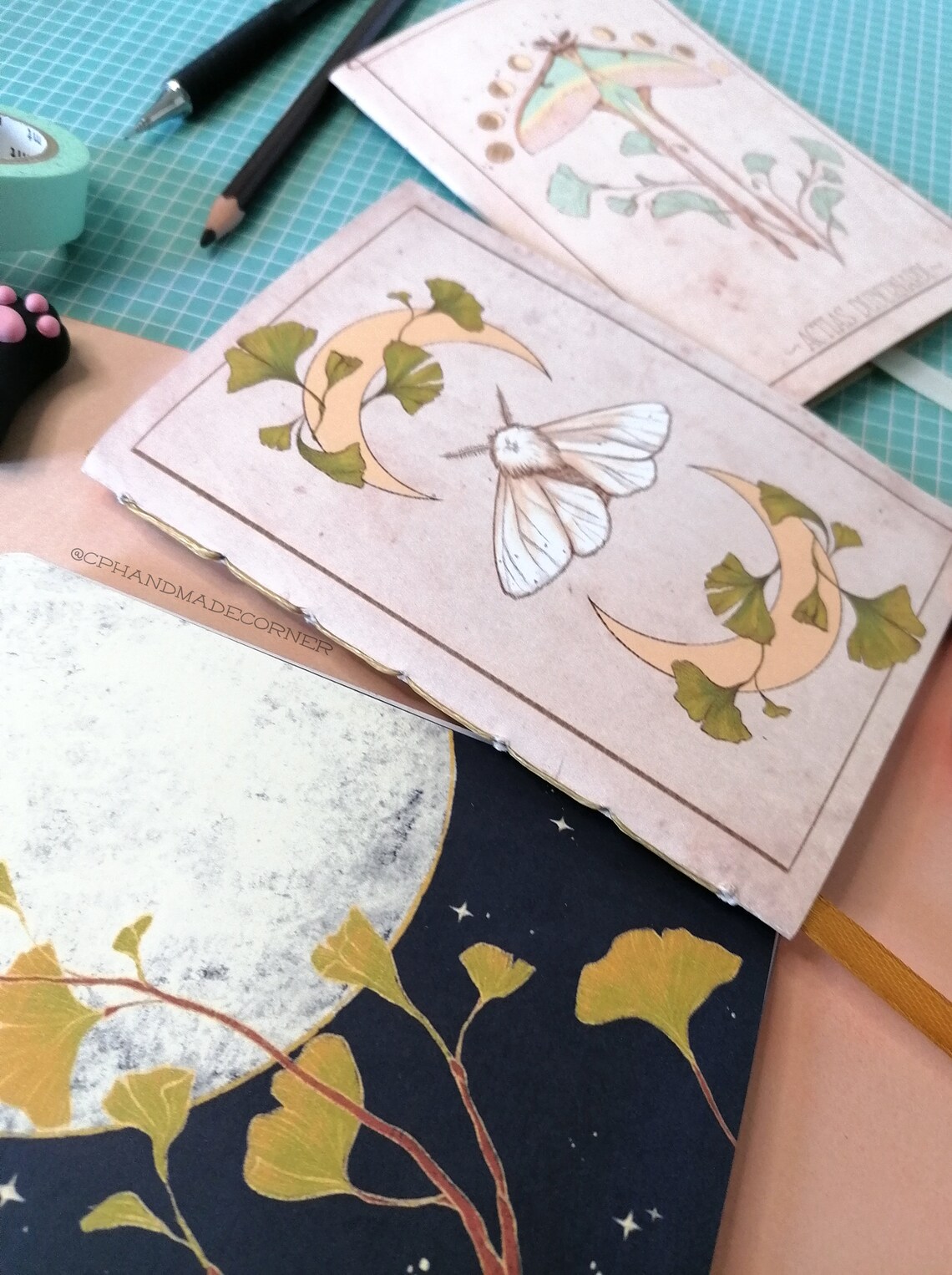 Handmade Notebook From the Night Butterfly Collection - 3 Designs ...
