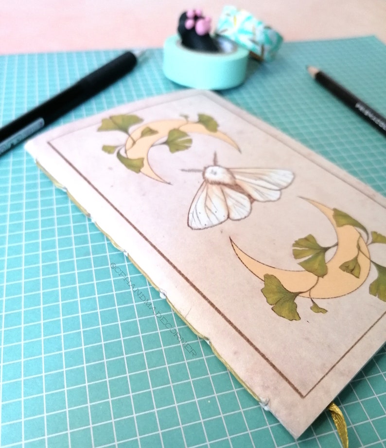 Moth Notebook Handmade Notebook From the Night Butterfly Collection - 3 Designs ...