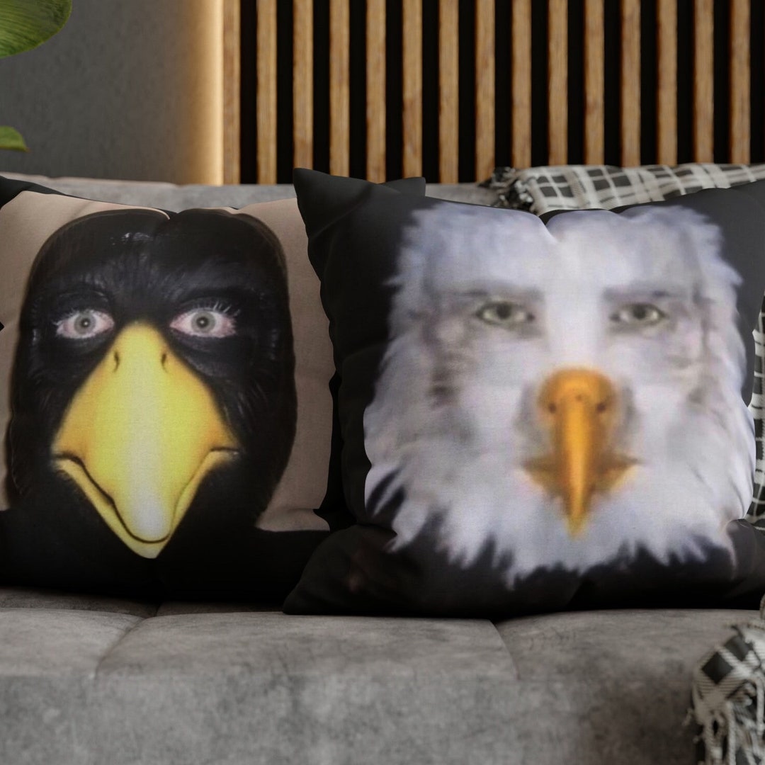 Cursed Bird Meme Pillow Case Etsy