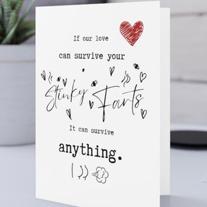 Cartão de aniversário de dia dos namorados com piada de peido engraçado para namorado fedorento, marido, presente para ele ou ela, para casais engraçados, DOWNLOAD INSTANTÂNEO, SVG