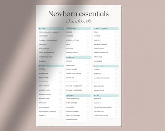 New Born Essentials Checklist | Newborn Must Haves |  Baby Essentials List  | Nursery Checklist