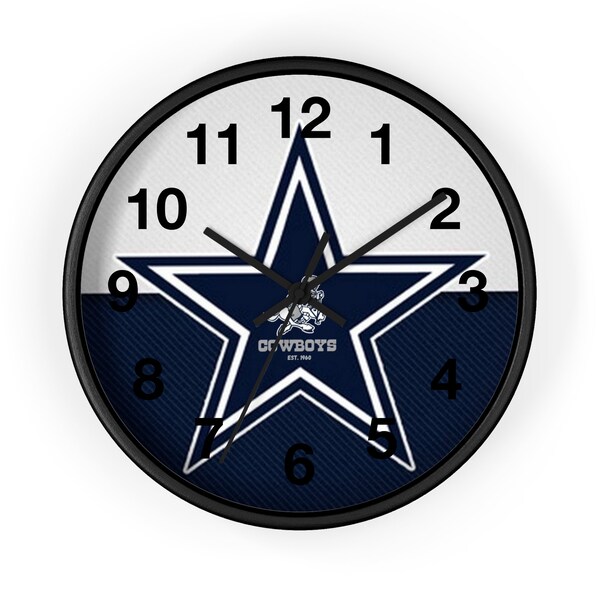Dallas Cowboys Clock Etsy