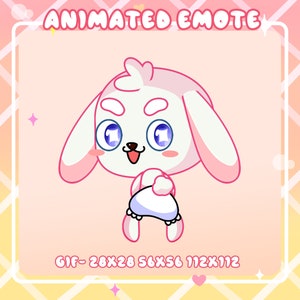 Twerking Bunny Animated Emote: Twitch, Discord, YouTube