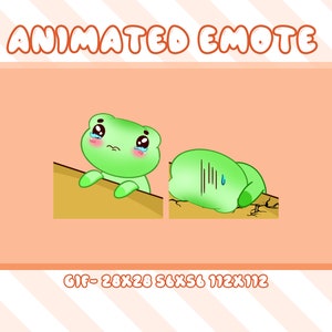 Frog Slam Animated Emote: Twitch, Discord, YouTube (GIF)