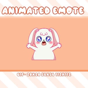 Fire Up Bunny Animated Emote, Animated Fire Up Bunny Twitch Discord Youtube Animated Emote, Firing Bunny Animated Emote For Streamer, Gamer