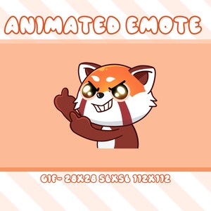 Emote animata del panda rosso: Twitch, Discord, YouTube (GIF)