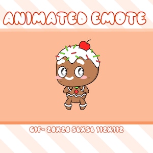 Dancer Cookies Animated Twitch Emote, Christmas Cookies Animated Twitch Discord Youtube Emote, Dance Cookies Animated Emote For Streamer