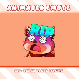RIP Red Panda Animated Emote: Twitch, Discord, Youtube (PNG)