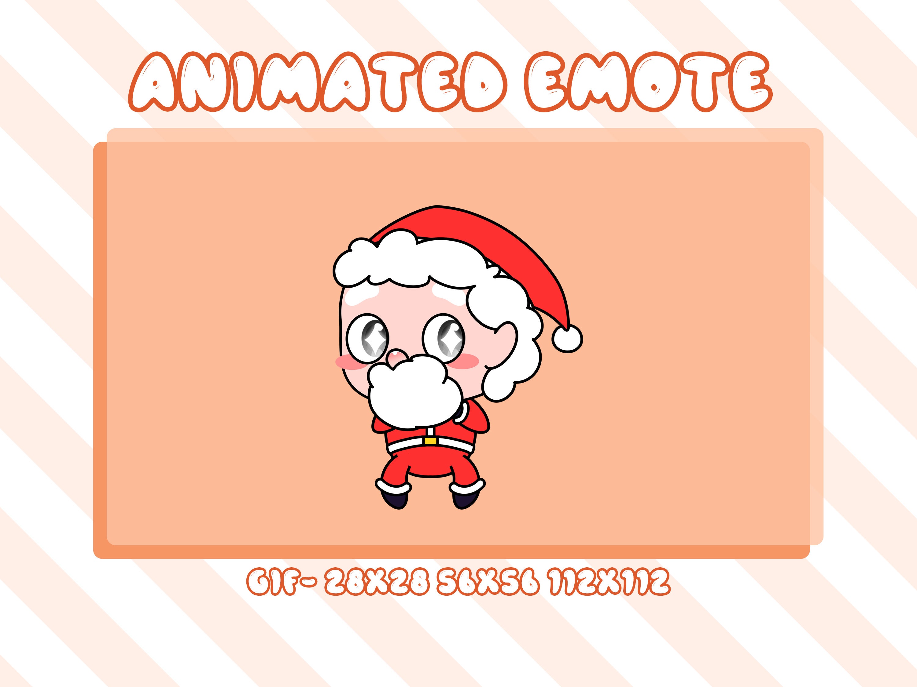 Funny Dancer Santa Animated Emote, Christmas Animated Dance Santa