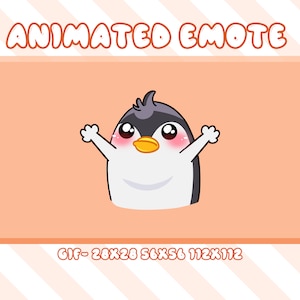 Fire Up Penguin Animated Emote: Twitch, Discord, Youtube (GIF)