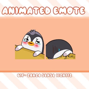 Penguin Slam Animated Emote, Animated Slam Penguin Twitch Discord Youtube Animated Emote, Penguin Slam Animated Emote For Streamer, Gamer