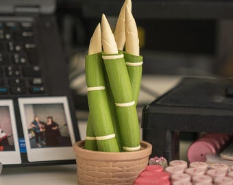 Lucky Spin – bambusowa dekoracja biurka i łagodząca stres zabawka Fidget