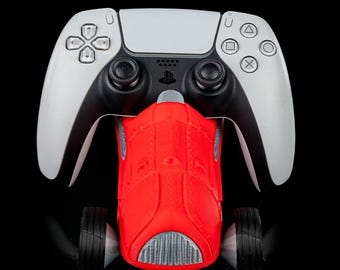 Uchwyt na kontroler samochodu wyścigowego - stylowy stojak dla graczy i fanów wyścigów