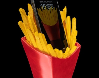 Uchwyt na telefon komórkowy Quick Snack – projekt frytek na Twojego smartfona