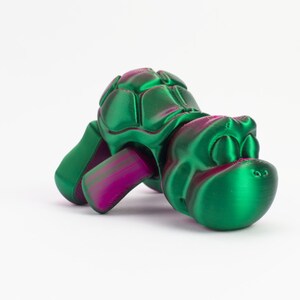 Tortue flexible - jouet à doigt