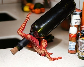 Konturowy uchwyt na wino