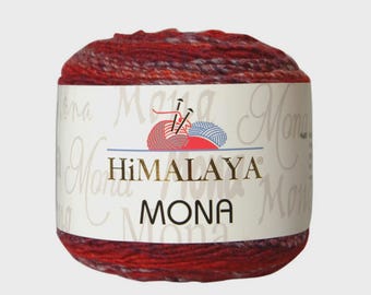 Hilo Himalaya Mona: Mezcla de acrílico y lana para tejer y hacer ganchillo.