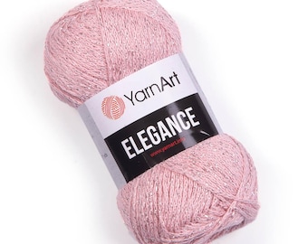 YarnArt Elegance Metallic Cotton, Sparkly Knitting & Crochet Fiber (50g 130m)