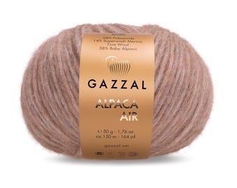Gazzal Alpaca Air – Soft & Lightweight Alpaca Blend Yarn for Cozy Winter Knits