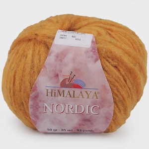 Self-Striping Bulky Yarn: Himalaya Nordic Wool Blend for Winter Knits