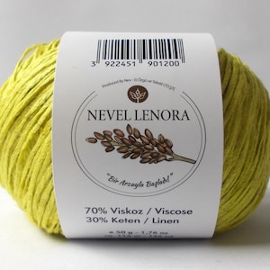 Nevel Lenora – Soft & Breathable Linen-Viscose Blend Yarn for Summer Knits