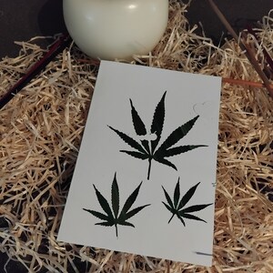carte cannabis en marqueterie de paille réalisée par mes soins straw marquetry cannabis format 11 x 15