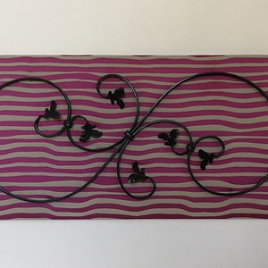 Tableau tissu métal