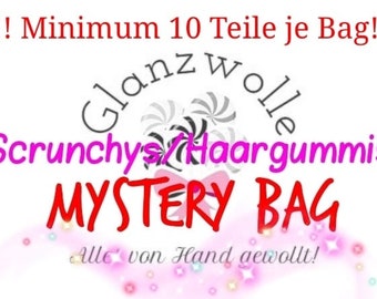 Scrunchys/haarelastiekjes Mystery Bag / minimaal 10 stuks! verschillende maten en kleuren